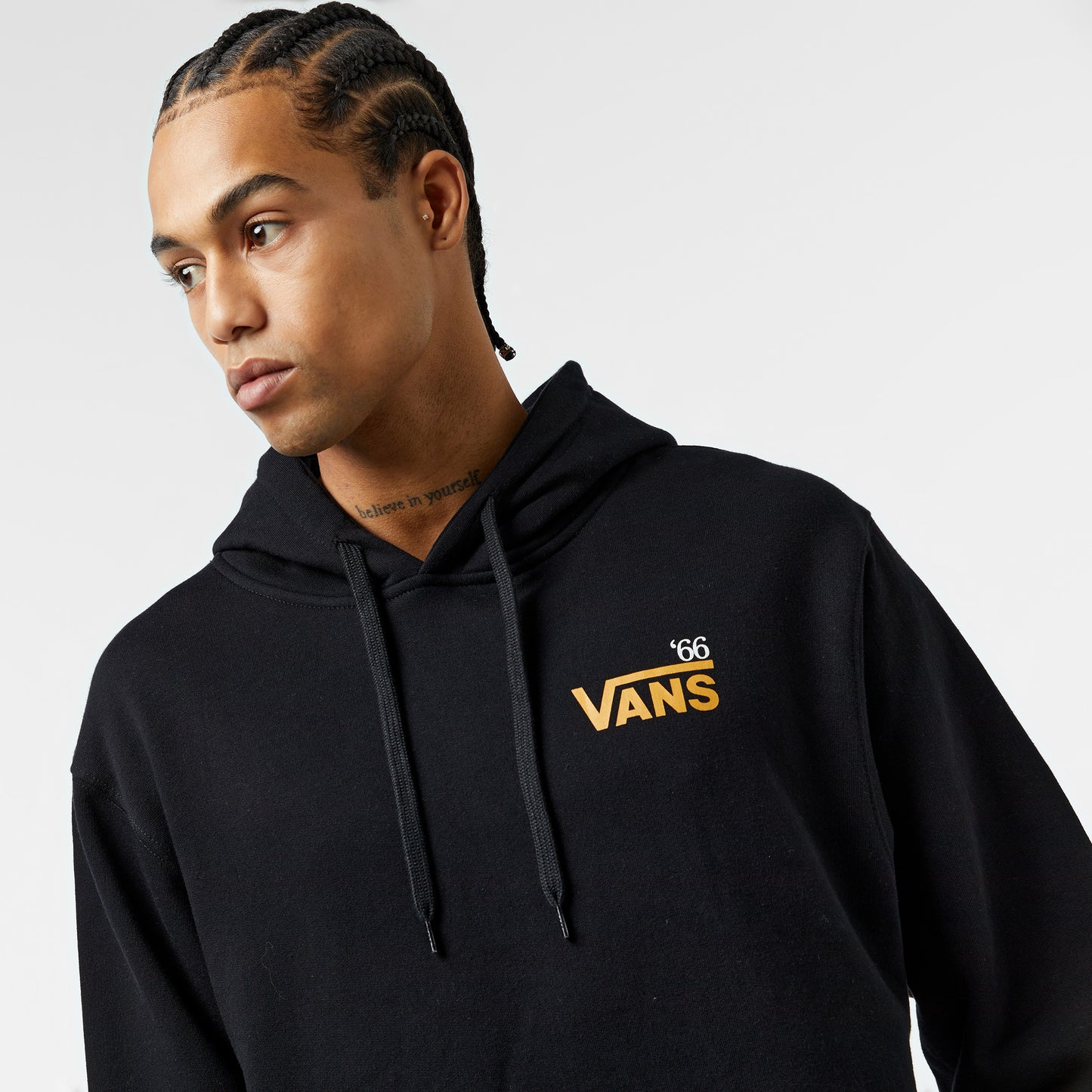 Vans Posted Loose Crew Erkek Siyah Sweatshirt