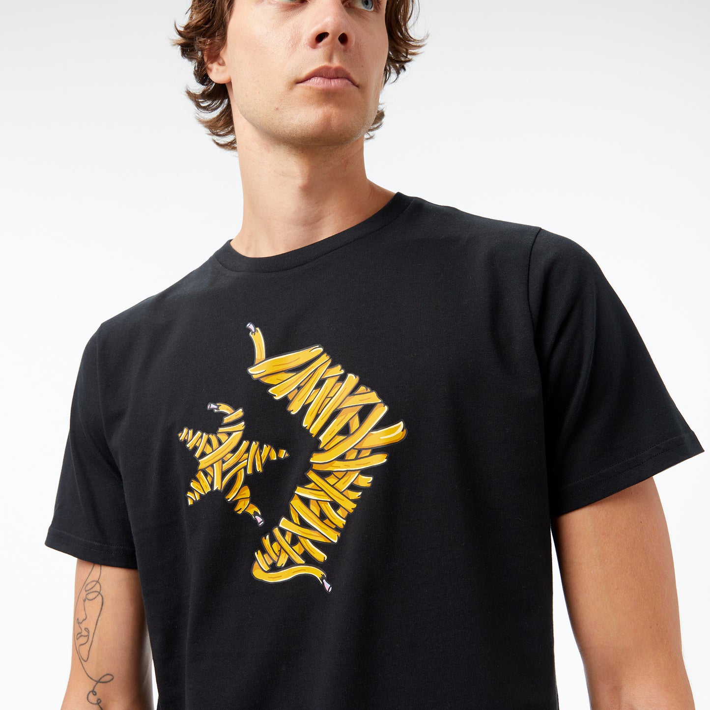 Converse Baskılı Erkek Siyah T-shirt