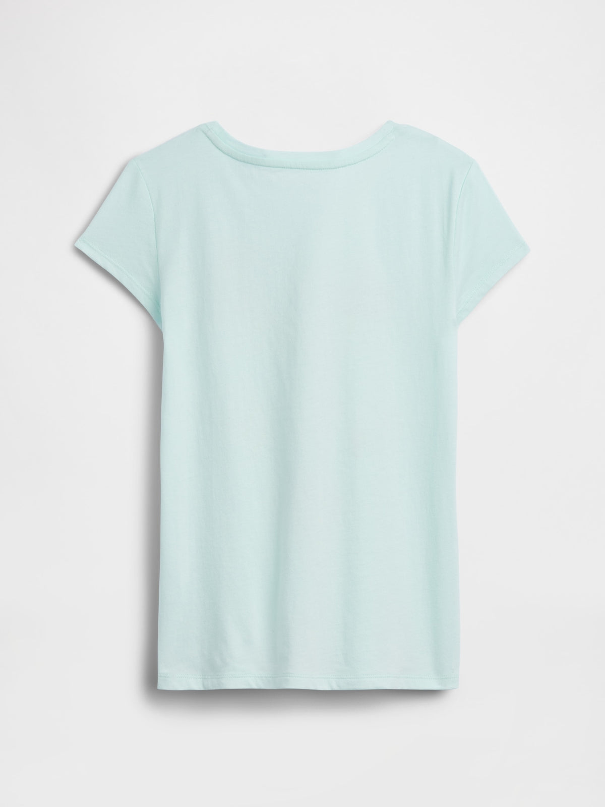 Açık Mavi Grafik Baskılı T-shirt