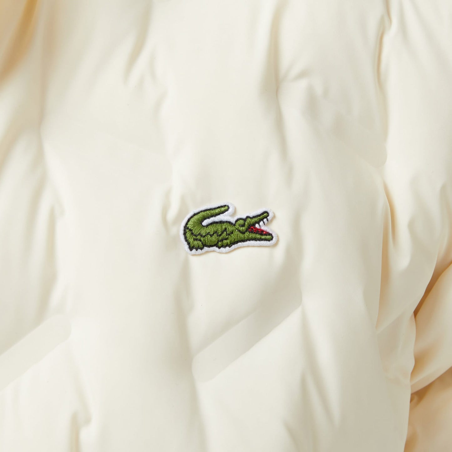 Lacoste Erkek Regular Fit Dik Yaka Kapitone Bej Mont
