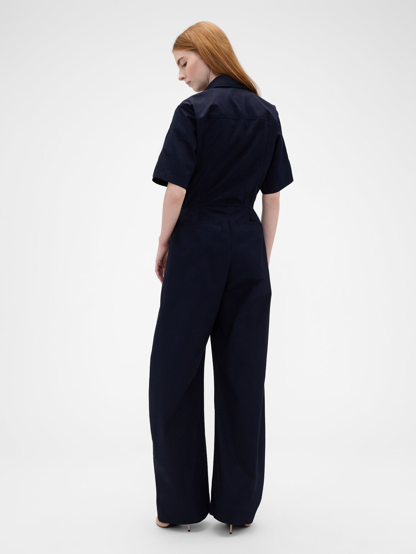Lacivert Gap × Victoria Beckham Loose Utility Tulum