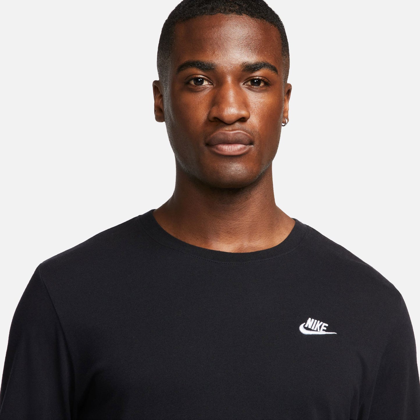 Nike Sportswear Club Erkek Siyah Uzun Kollu T-shirt