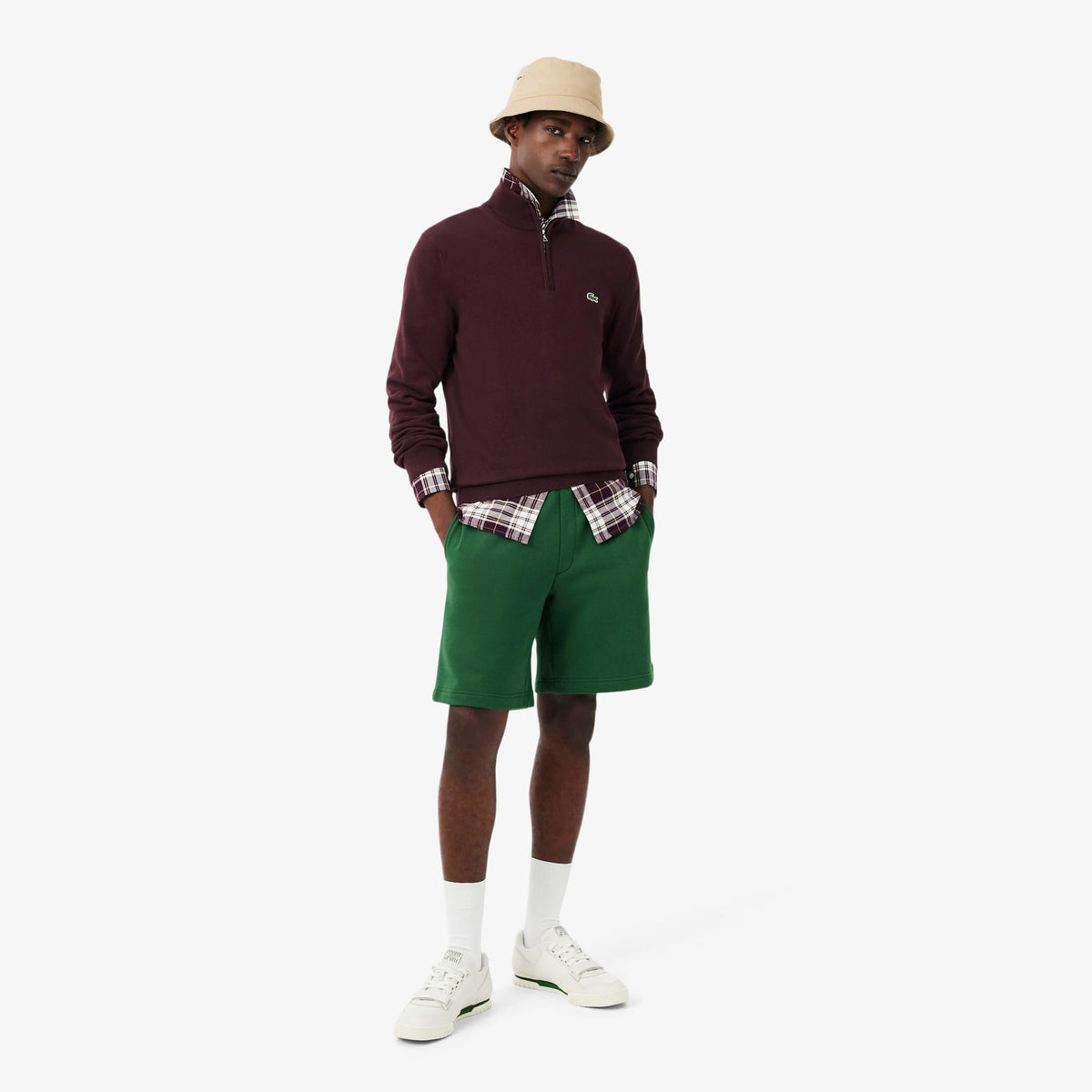 Lacoste Regular Fit Erkek Bordo Kazak