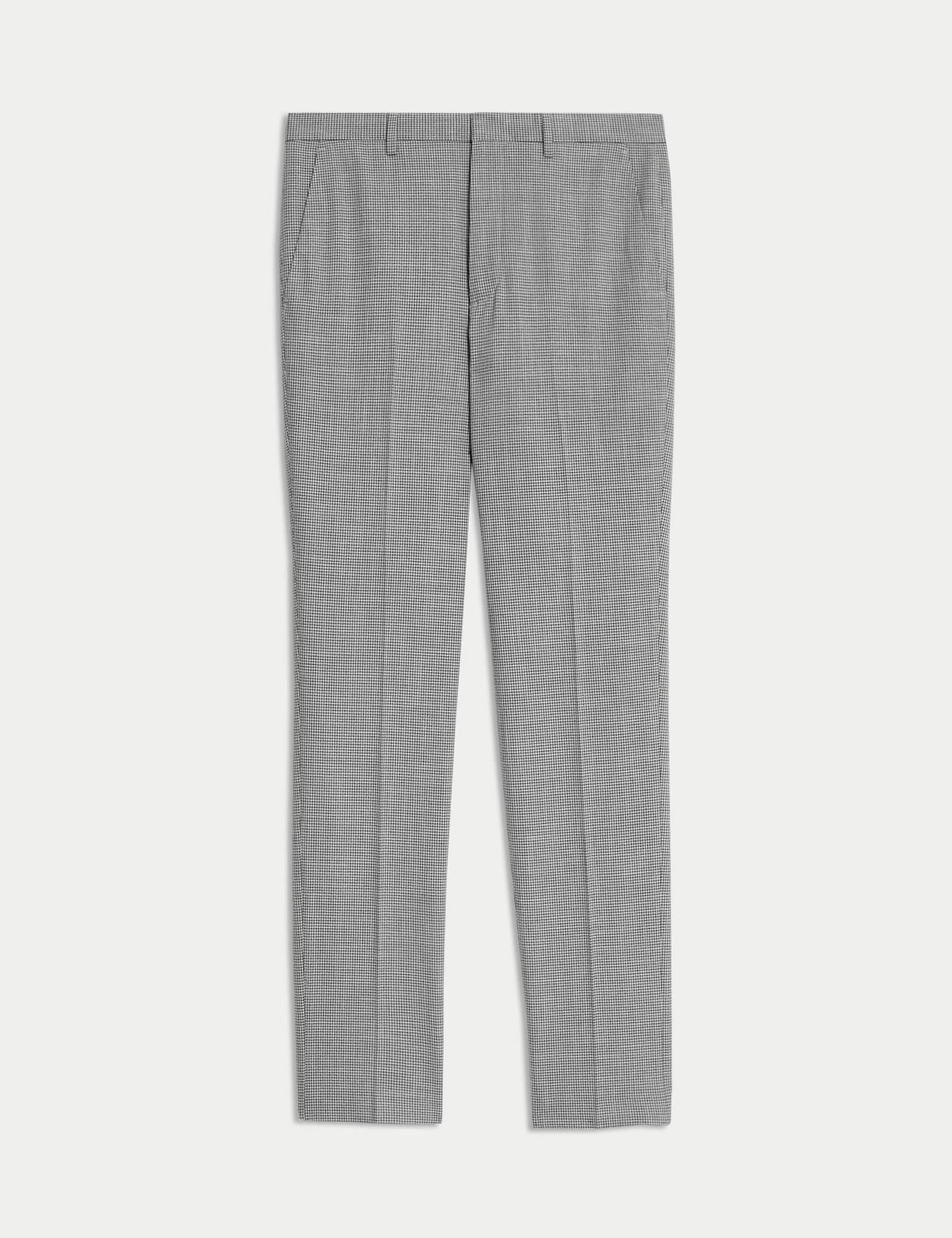 Tailored Fit Desenli Düz Pantolon