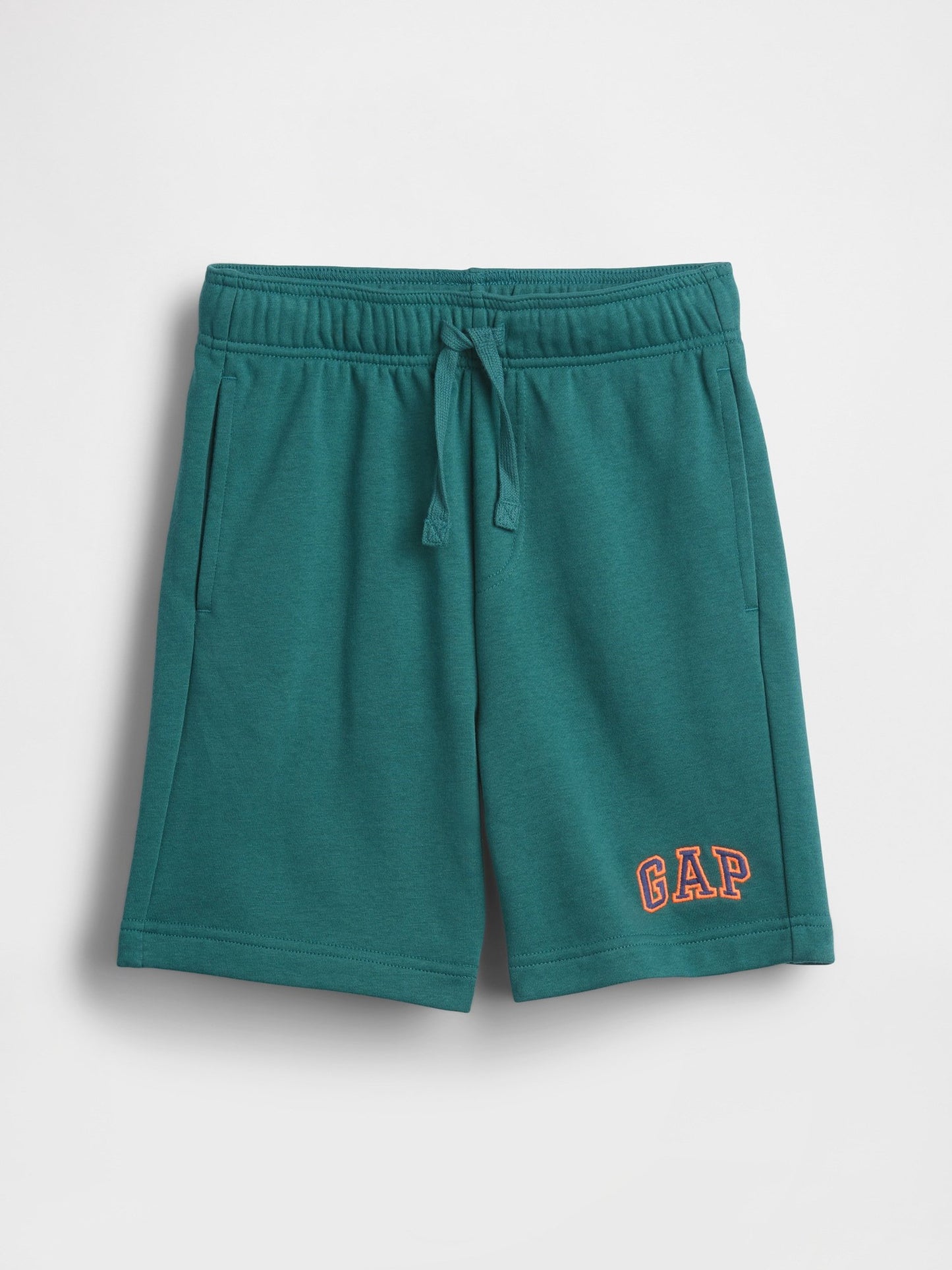 Koyu Yeşil Relaxed Gap Logo Fransız Havlu Kumaş Pull-on Şort