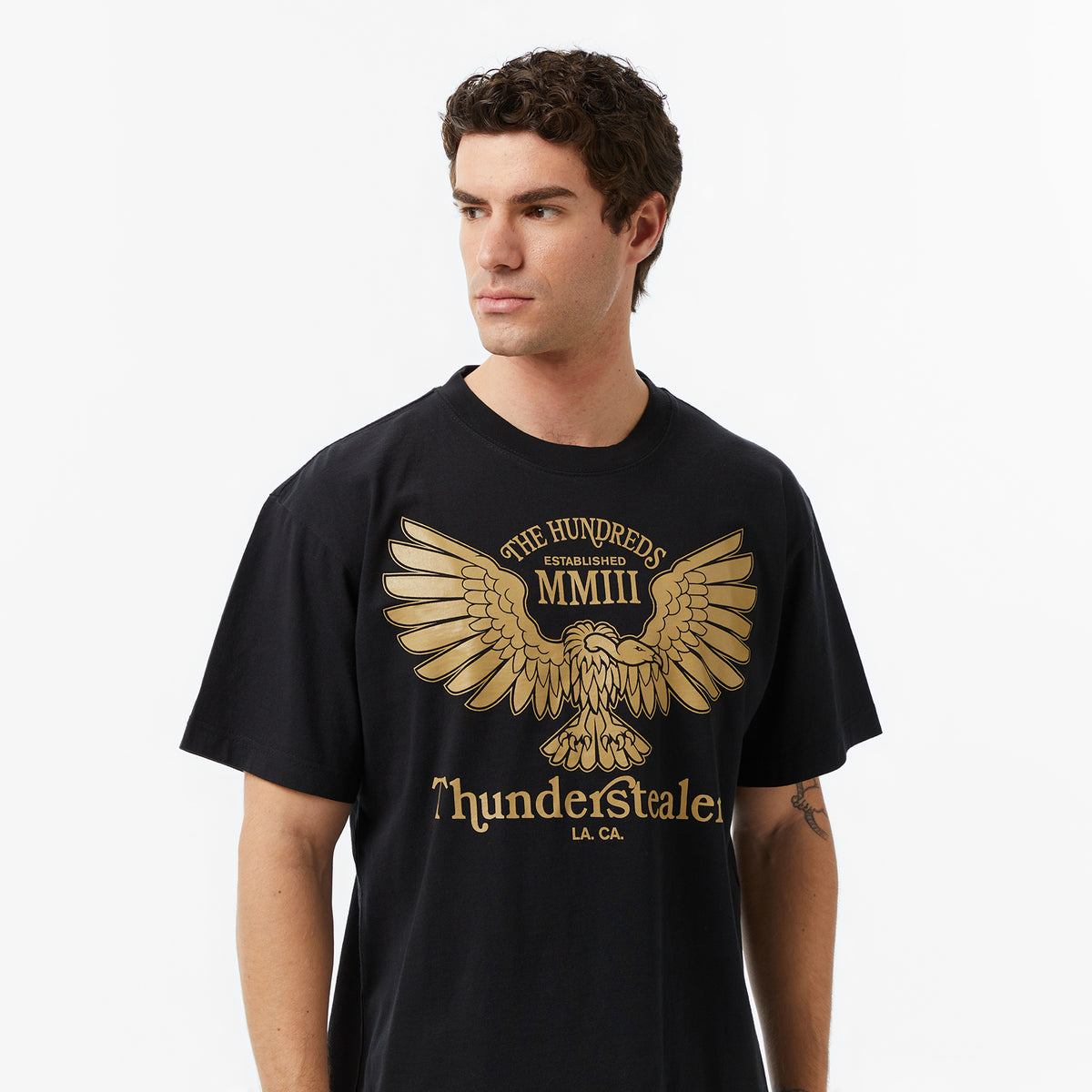 The Hundreds Thunder Cycle Erkek Siyah T-shirt