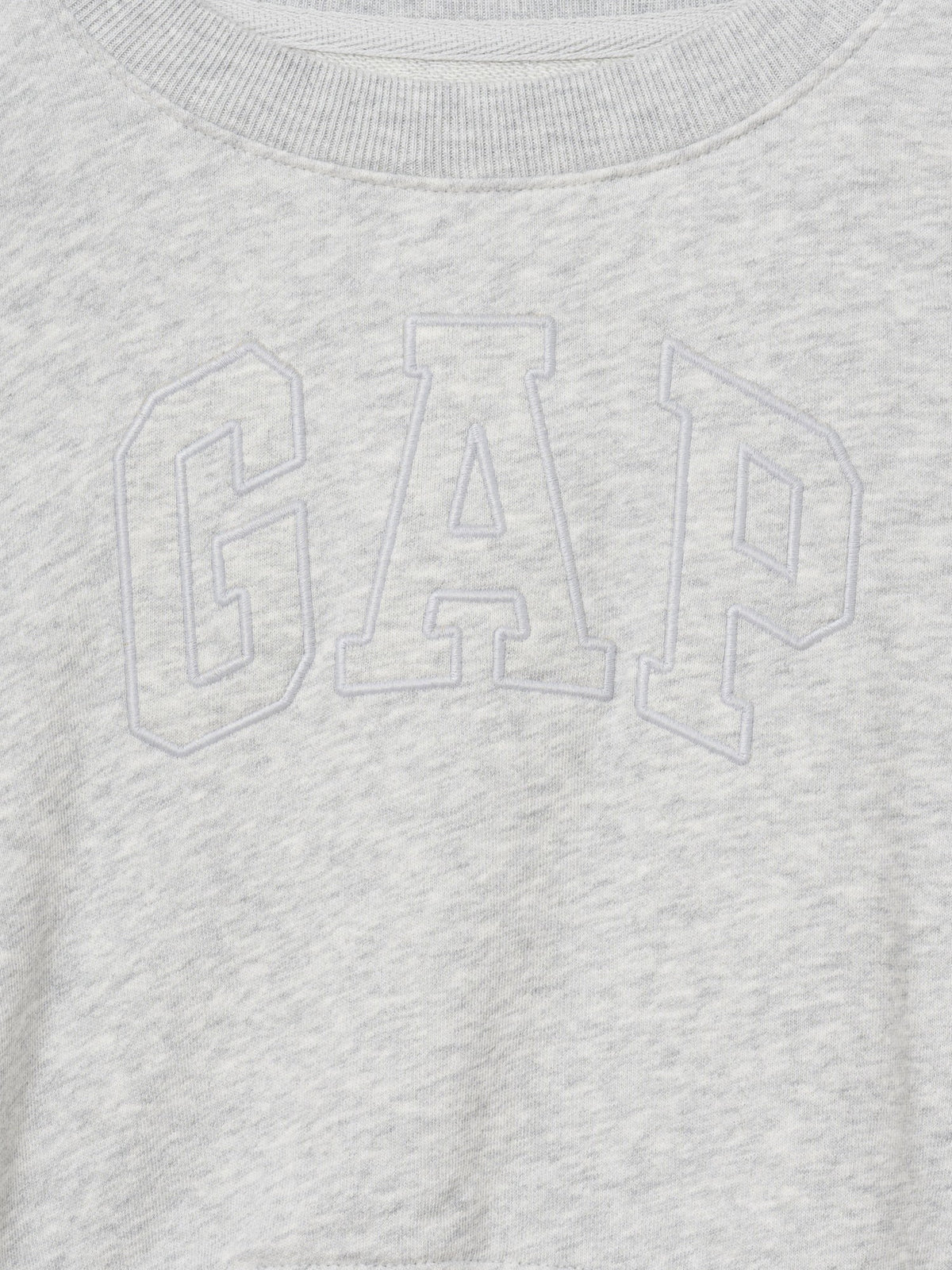 Gri Vintagesoft Terry Crop Logo Sweatshirt