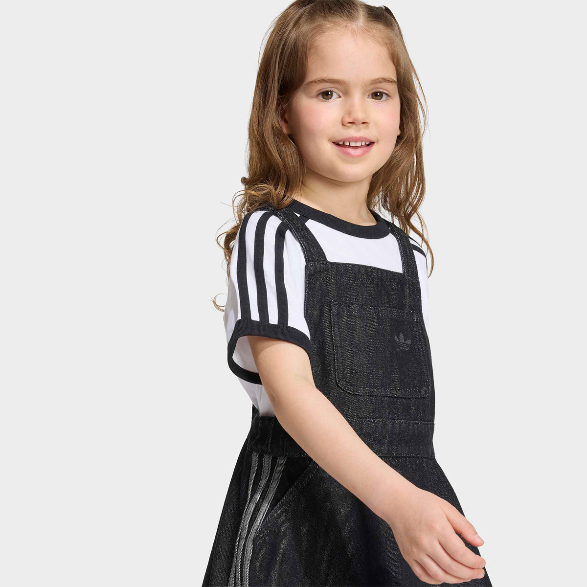 Adidas Denim Çocuk Siyah Elbise