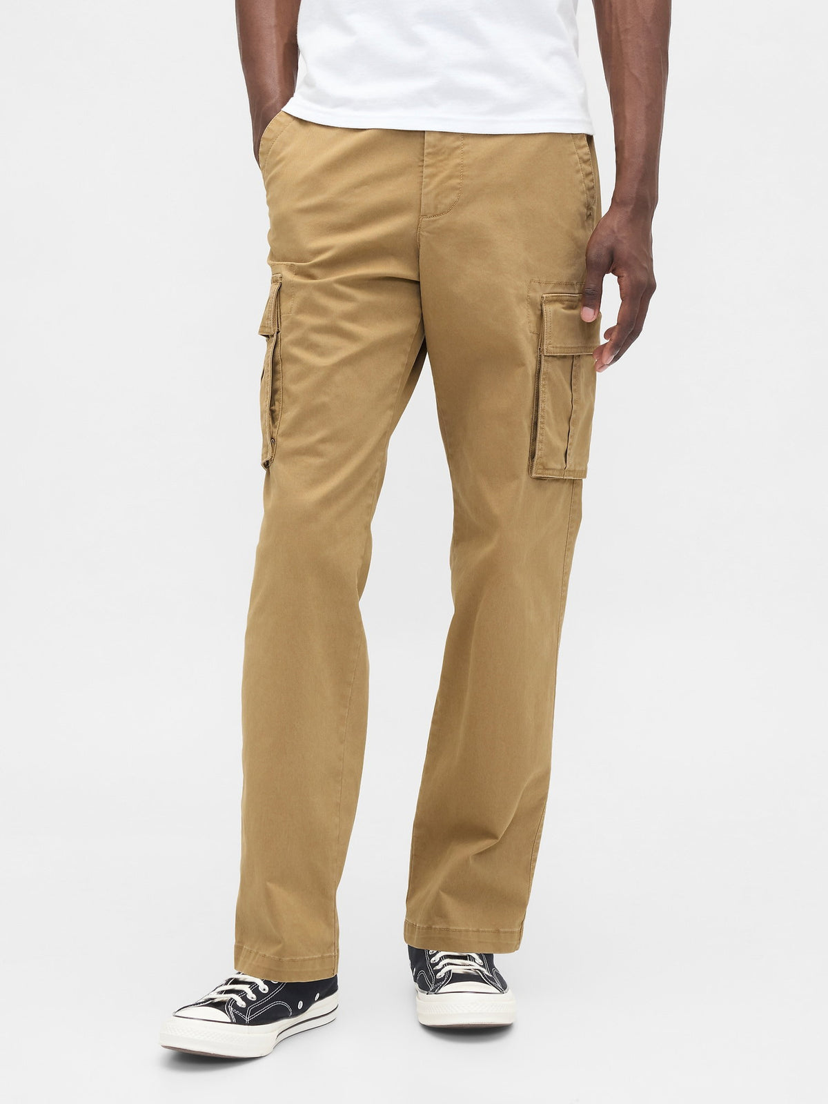 Bej Gapflex Straight Kargo Washwell™ Pantolon