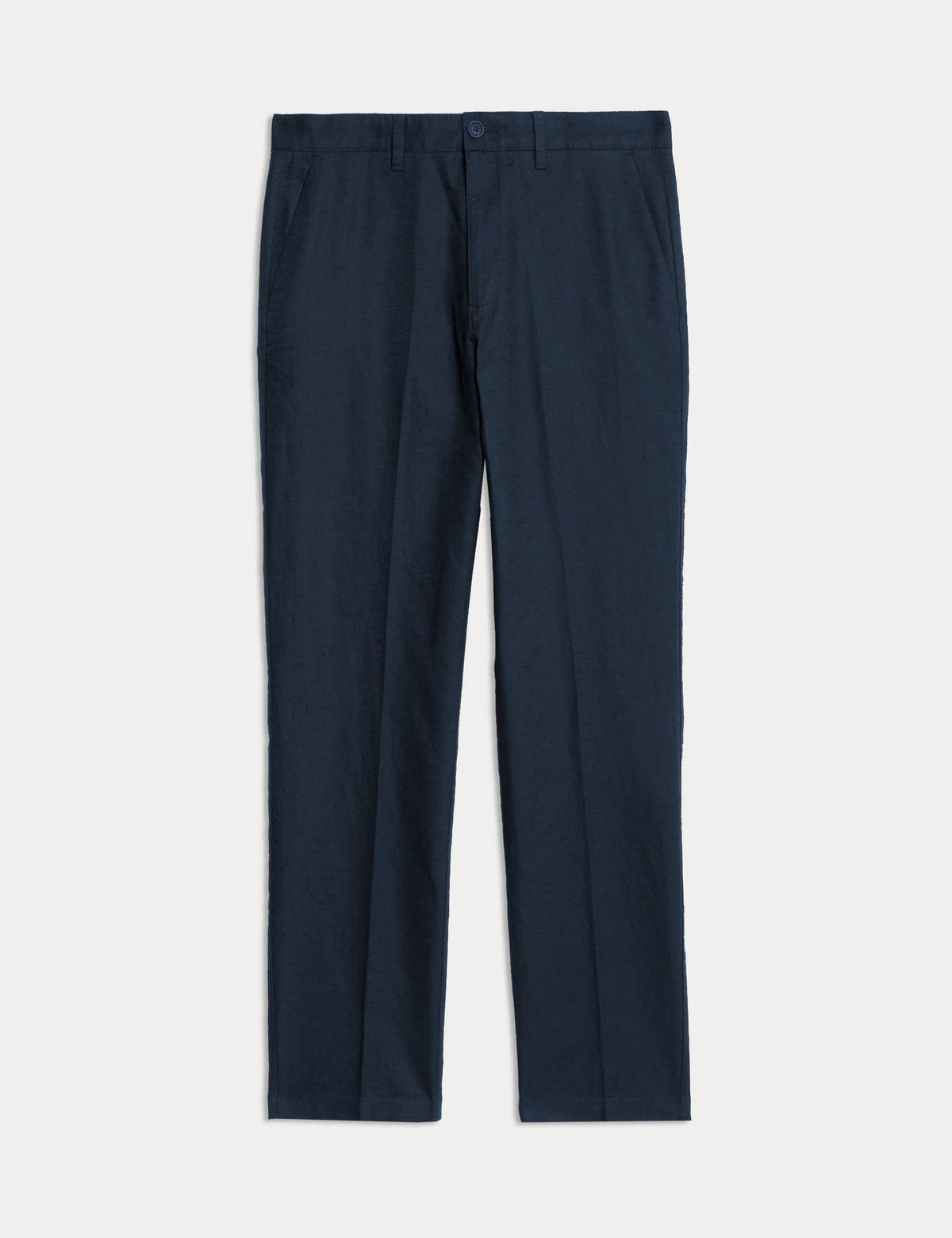 Regular Fit Keten Karışımlı Chino