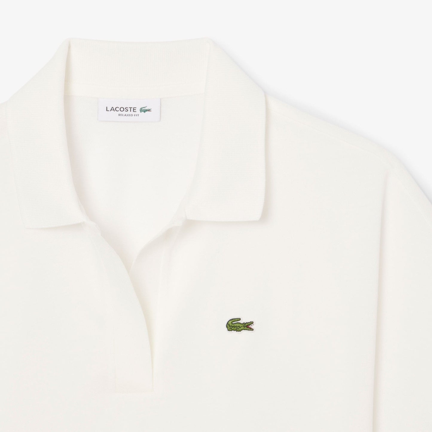 Lacoste Kadın Relaxed Fit Krem Polo