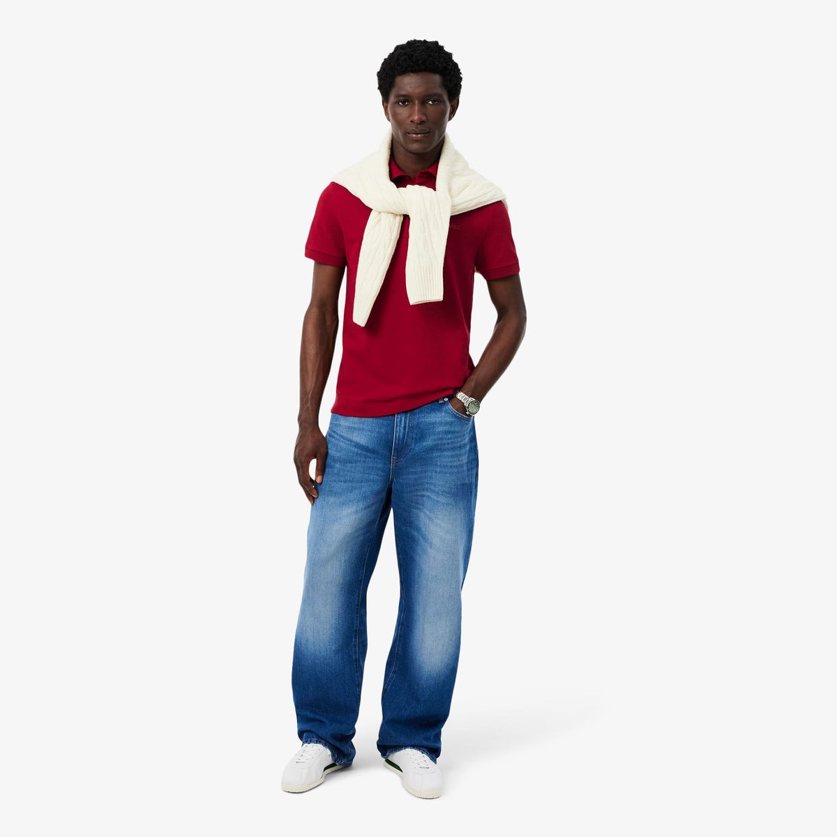 Lacoste Paris Erkek Regular Fit Bordo Polo
