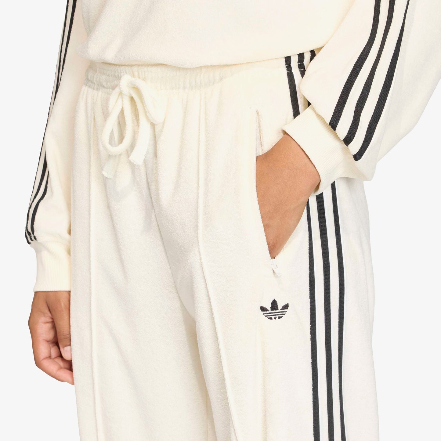 Adidas Terry Towel Kadın Beyaz Eşofman Altı