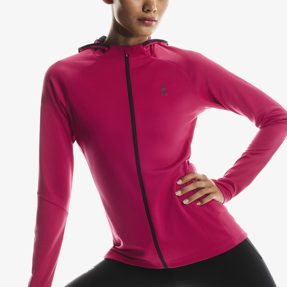 On Climate Zip Kadın Pembe Koşu Sweatshirt