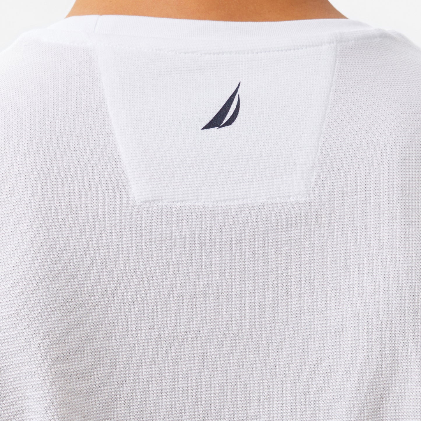 Nautica Erkek Beyaz Regular Fit Baskılı T-shirt