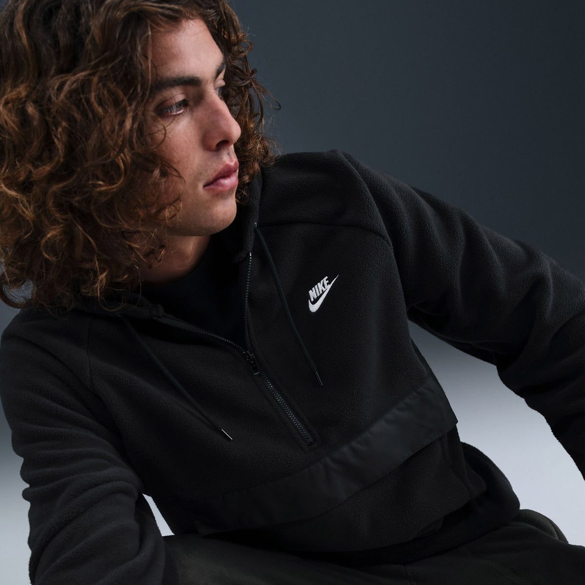 Nike Sportswear Club Erkek Siyah Sweatshirt