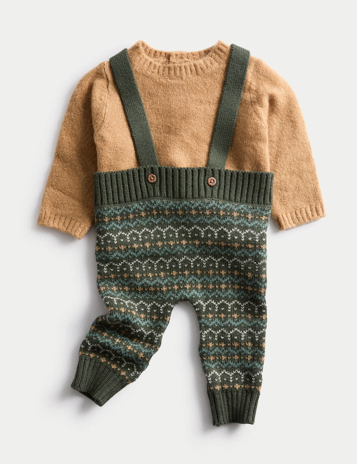 Fair Isle Desenli Takım (0-12 Ay)