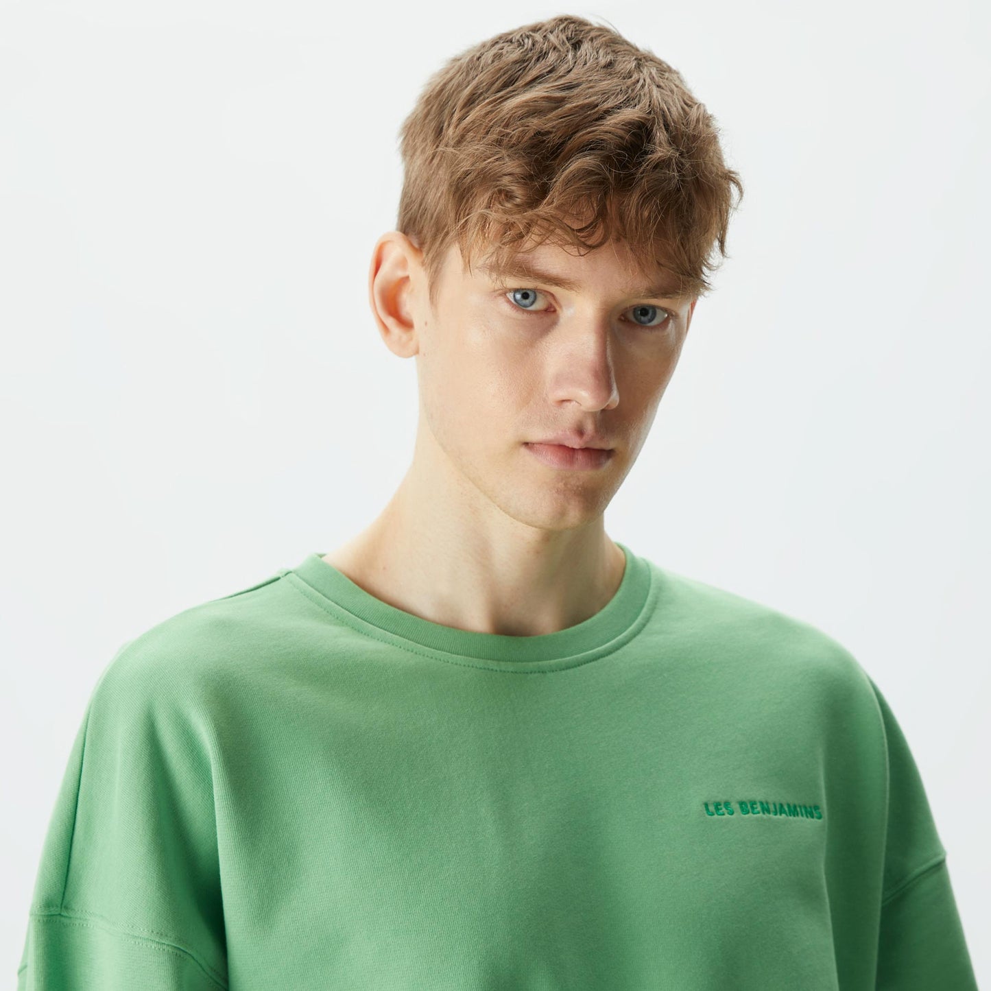 Les Benjamins Essential Erkek Yeşil Sweatshirt