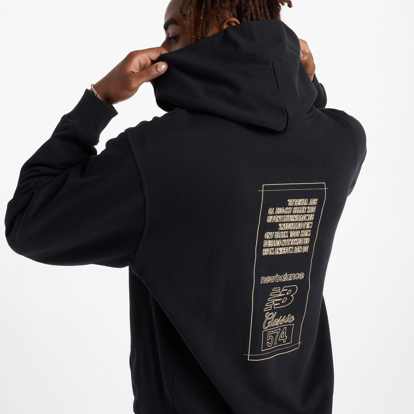 New Balance French Terry 574 Erkek Lacivert Hoodie