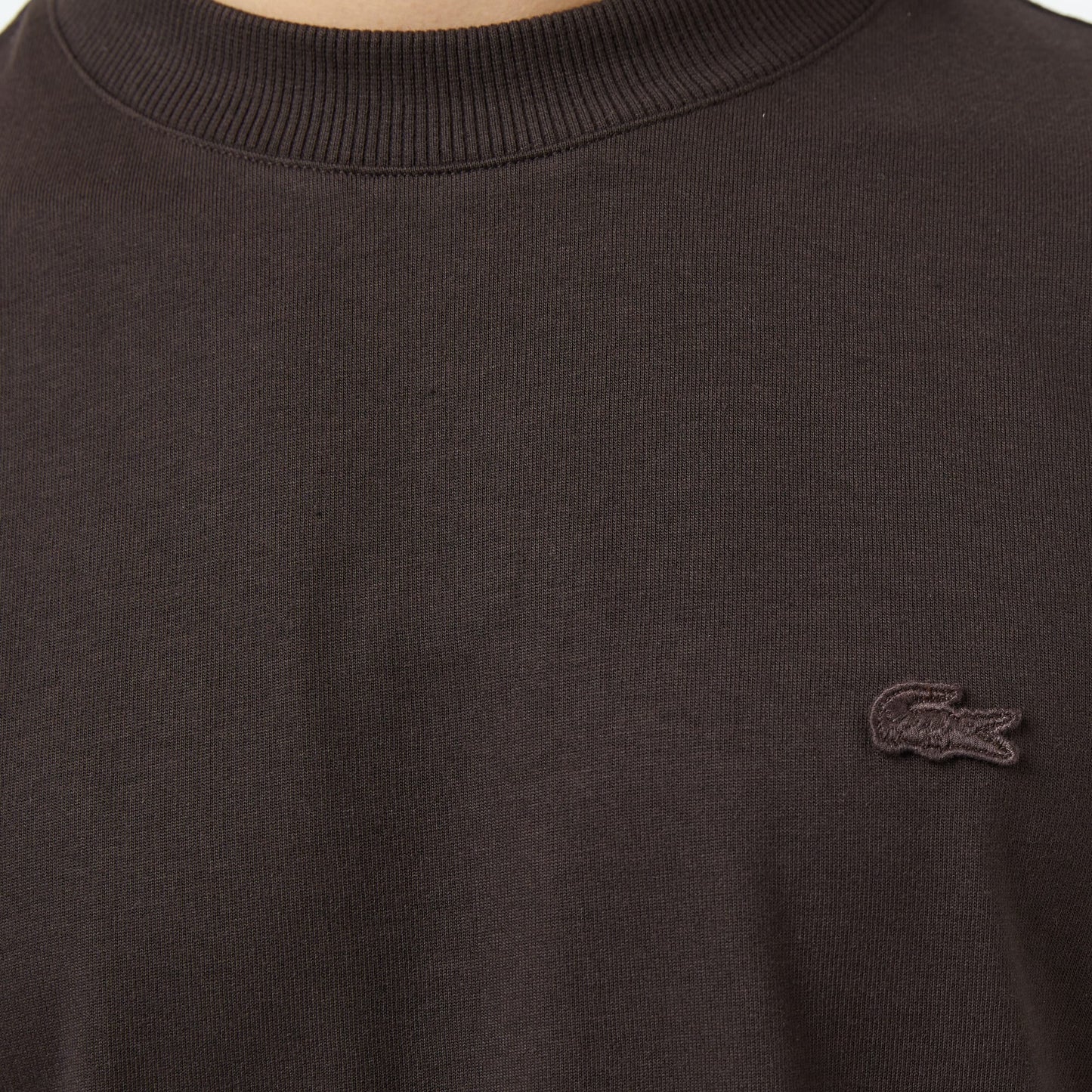 Lacoste Erkek Relaxed Fit Bisiklet Yaka Kahverengi T-shirt