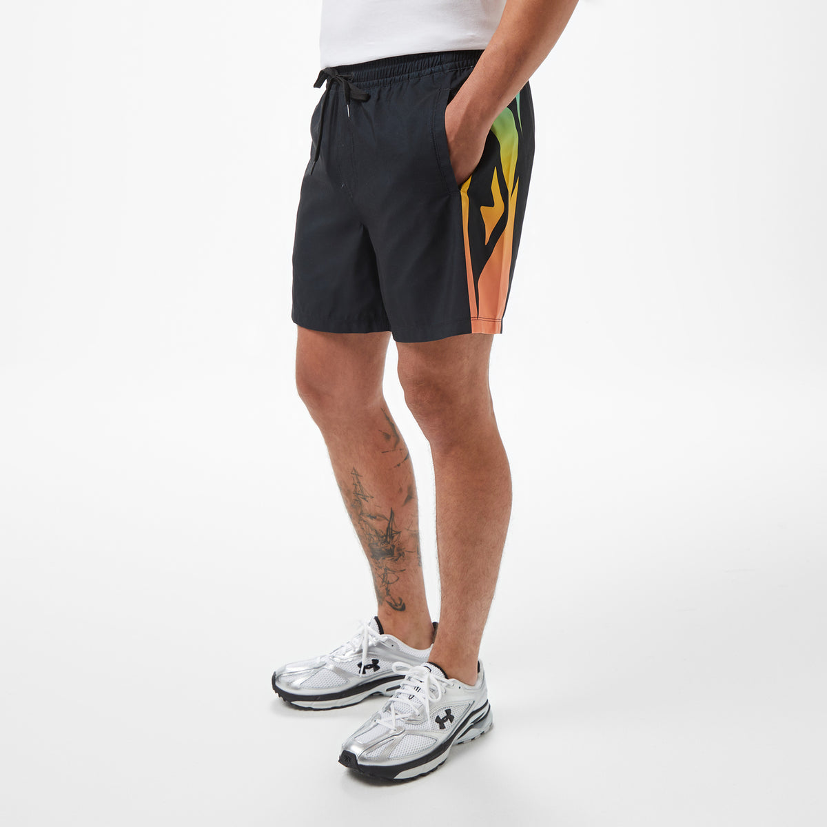 Quiksilver Everyday Solid Volley 15 Erkek Siyah Deniz Şortu