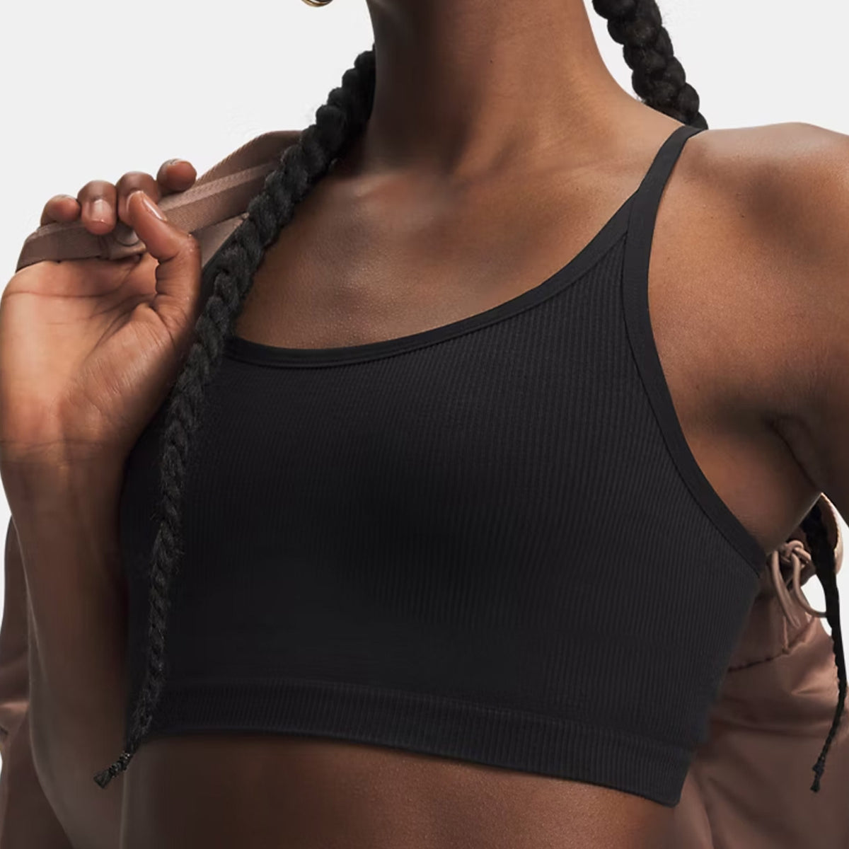 Under Armour Seamless Cotton Low Kadın Siyah Bra