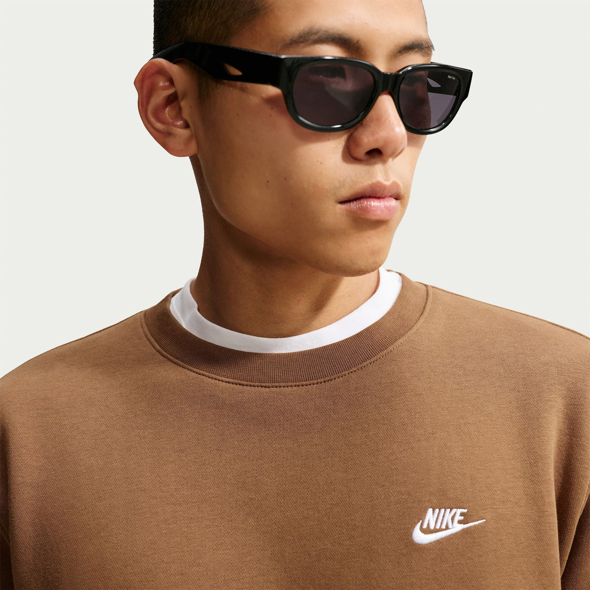 Nike Club Bb Crew Erkek Kahverengi Sweatshirt