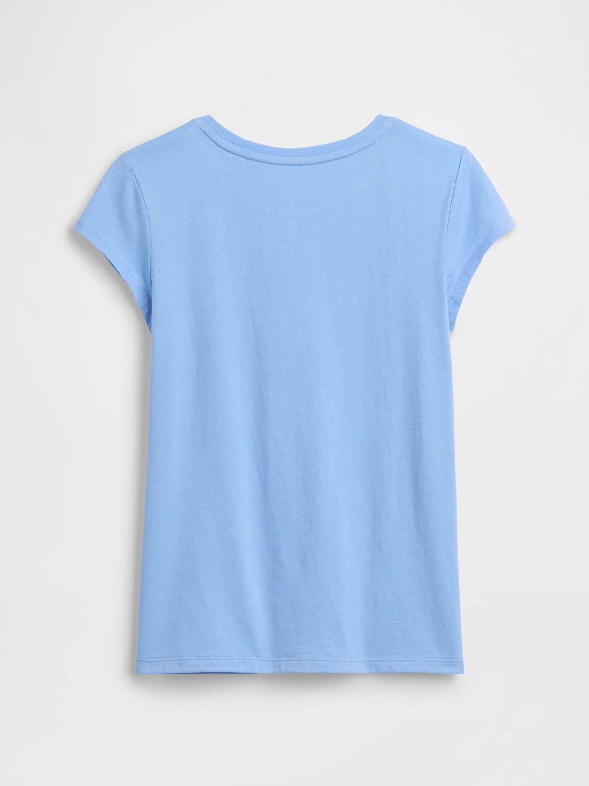 Açık Mavi Grafik Baskılı T-shirt