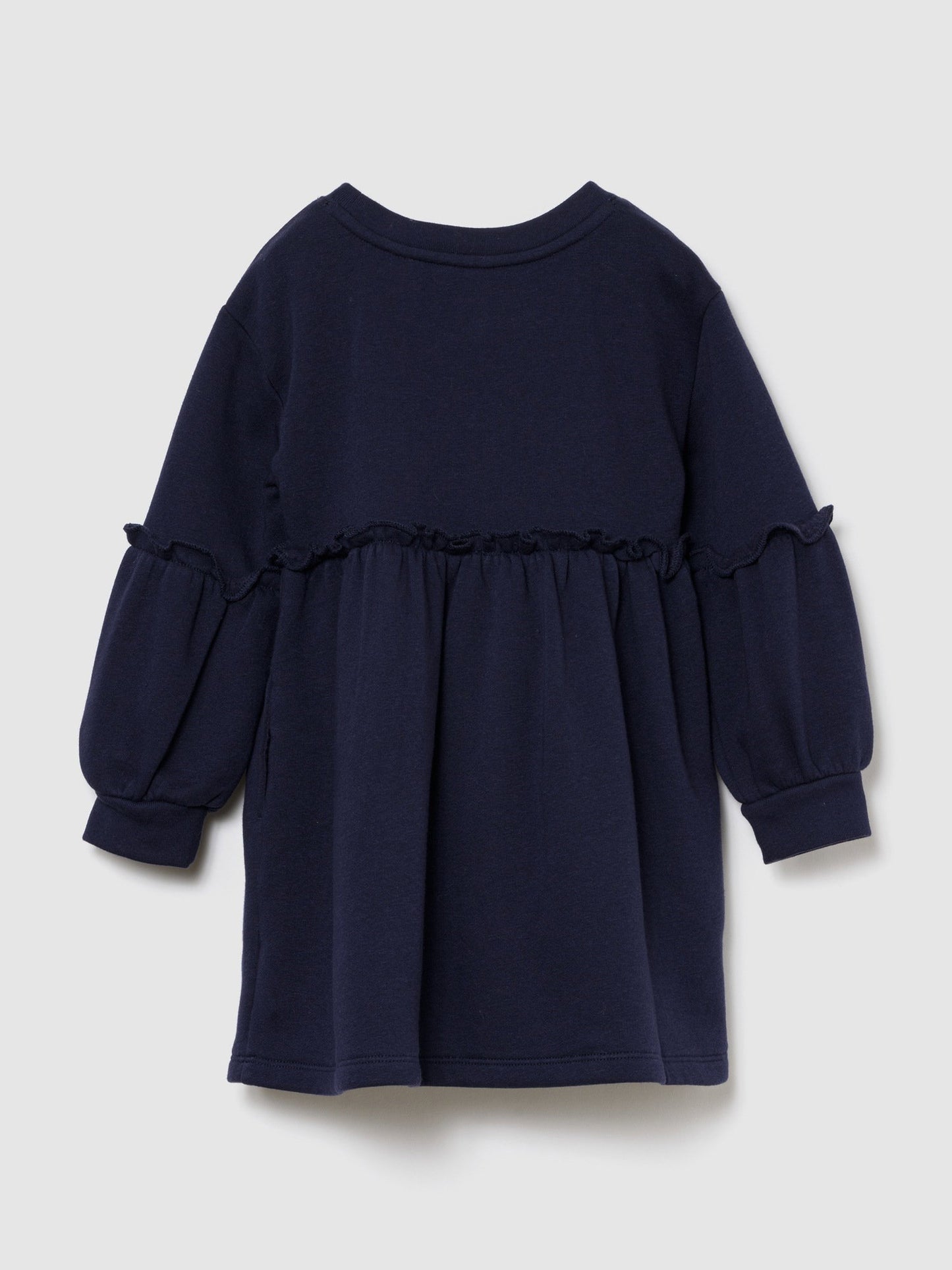 Lacivert Bow Logo Sweatshirt Elbise