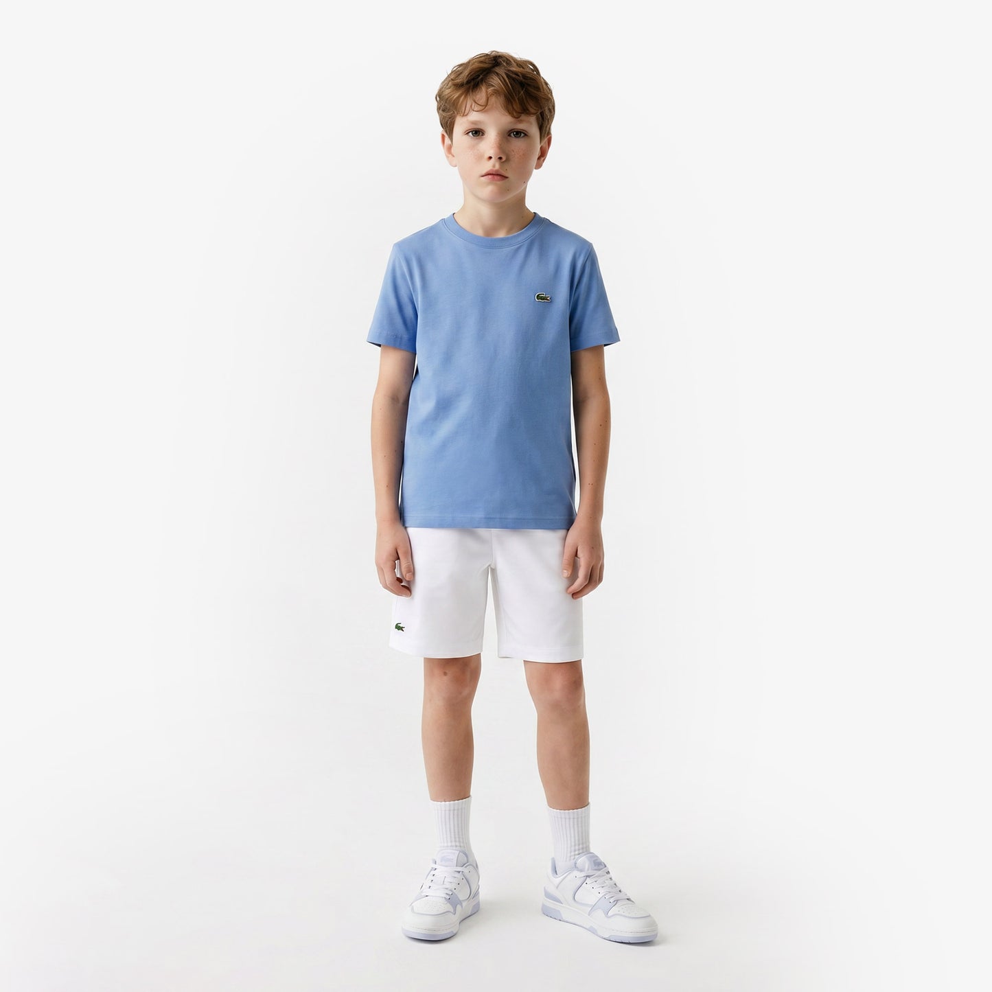 Lacoste Bisiklet Yaka Çocuk Lacivert T-shirt