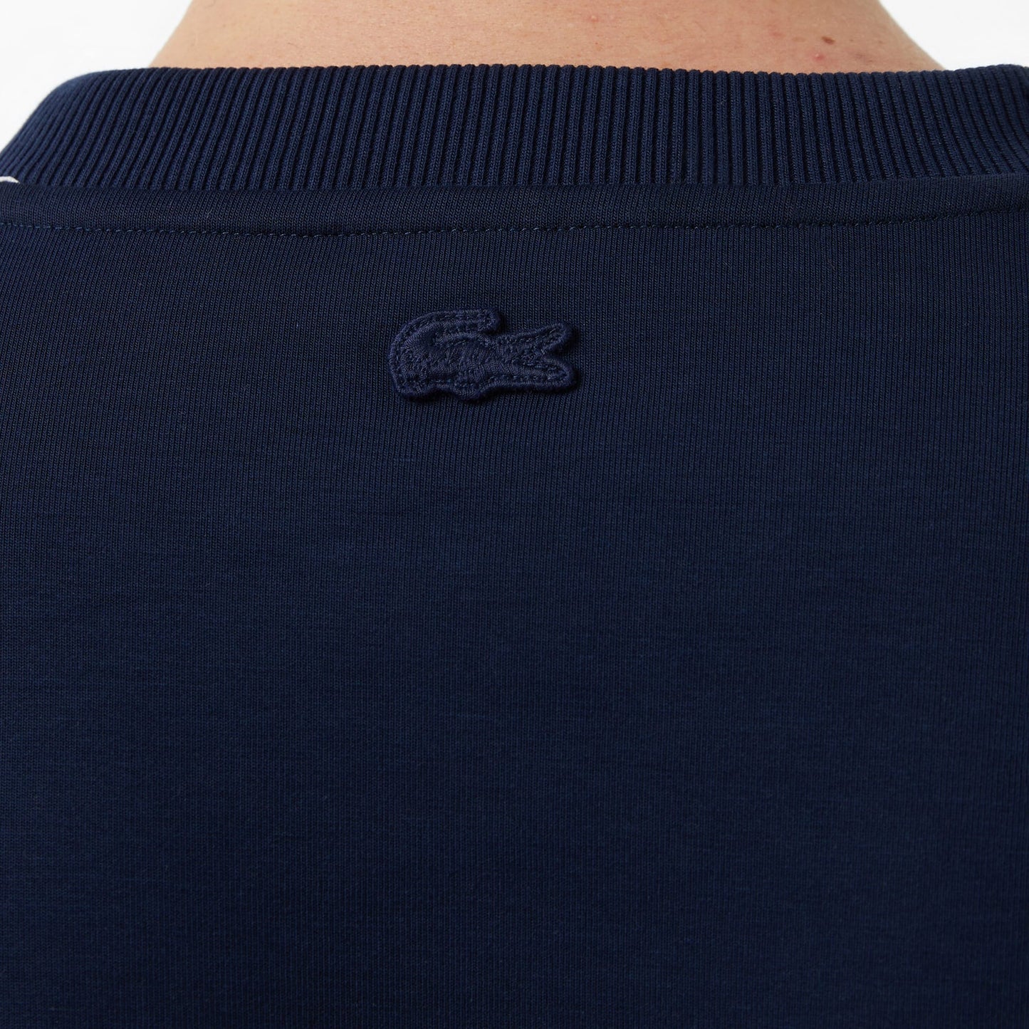 Lacoste Erkek Relaxed Fit Bisiklet Yaka Baskılı Lacivert T-shirt