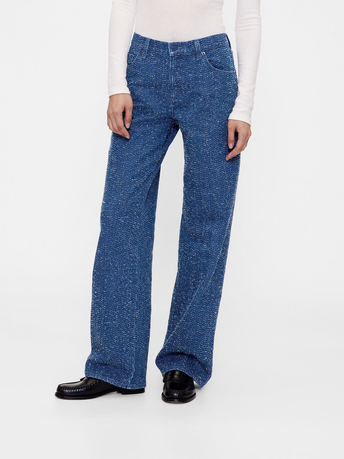 Mavi Gapstudio Low Rise Denim Tweed Loose Jean Pantolon