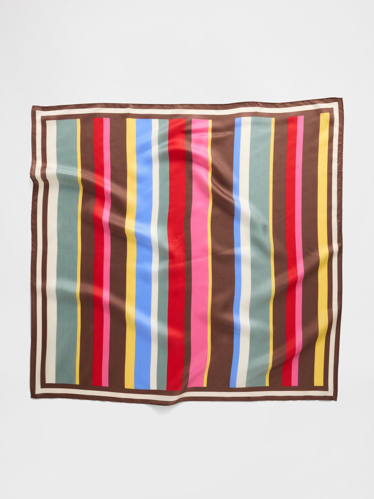 Çok Renkli 100% Ipek Oversized Bandana