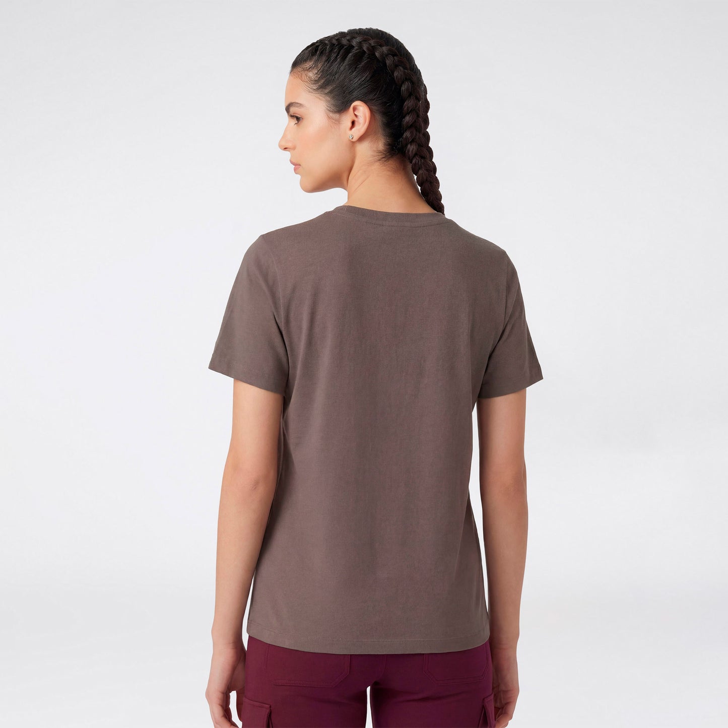Champion Ss Regular Fit Kadın Gri T-shirt