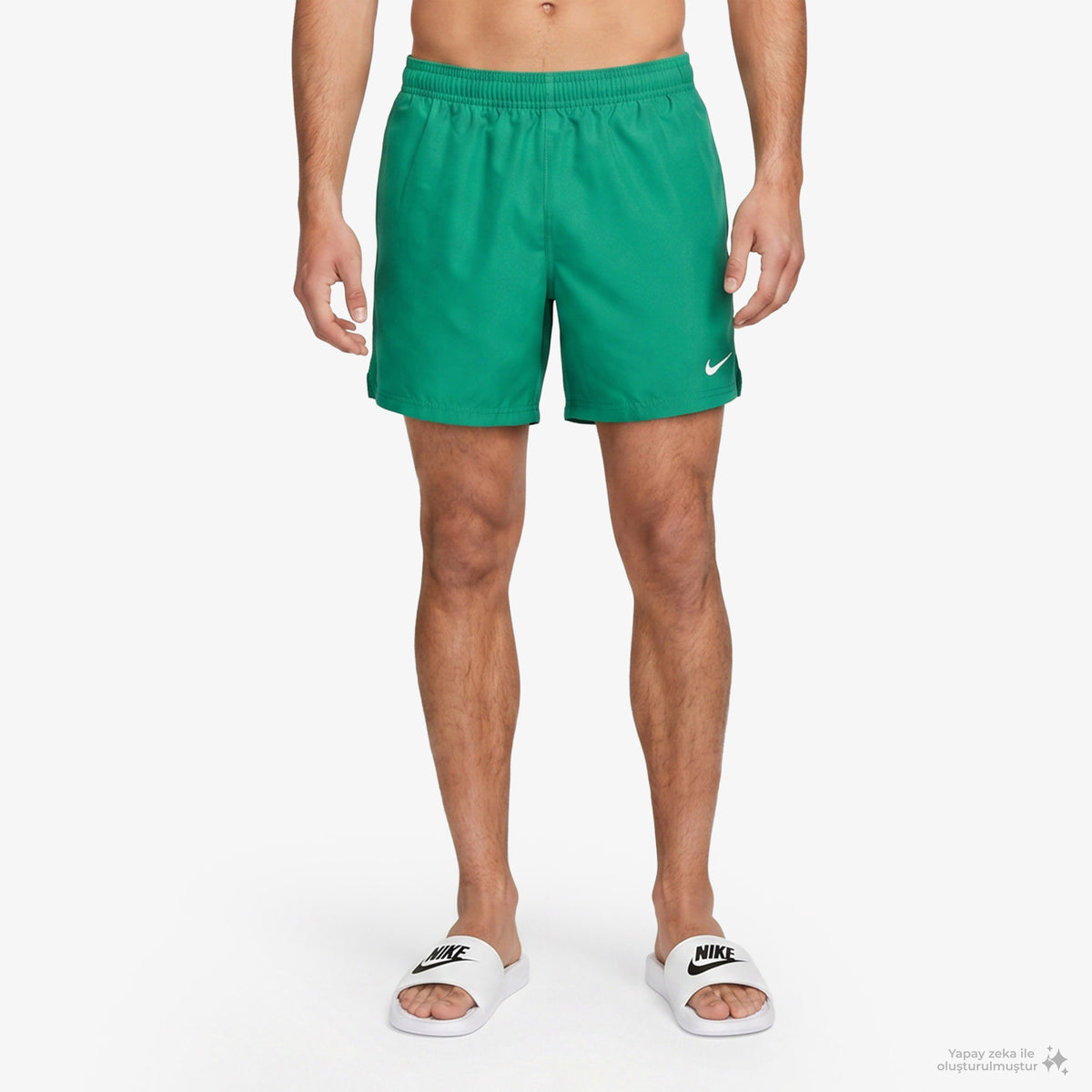 Nike Swim Breaker Solid Essential Erkek Yeşil Deniz Şortu