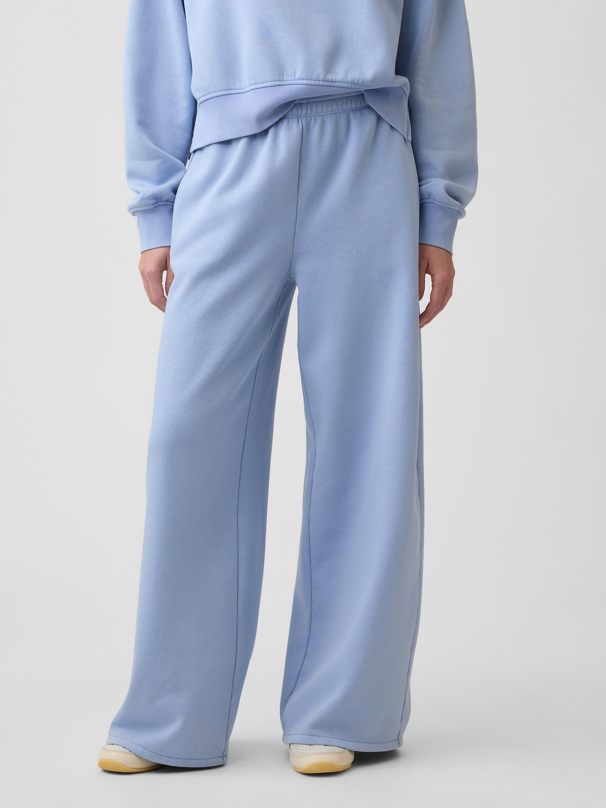 Açık Mavi Vintagesoft Baggy Wide-leg Eşofman Altı