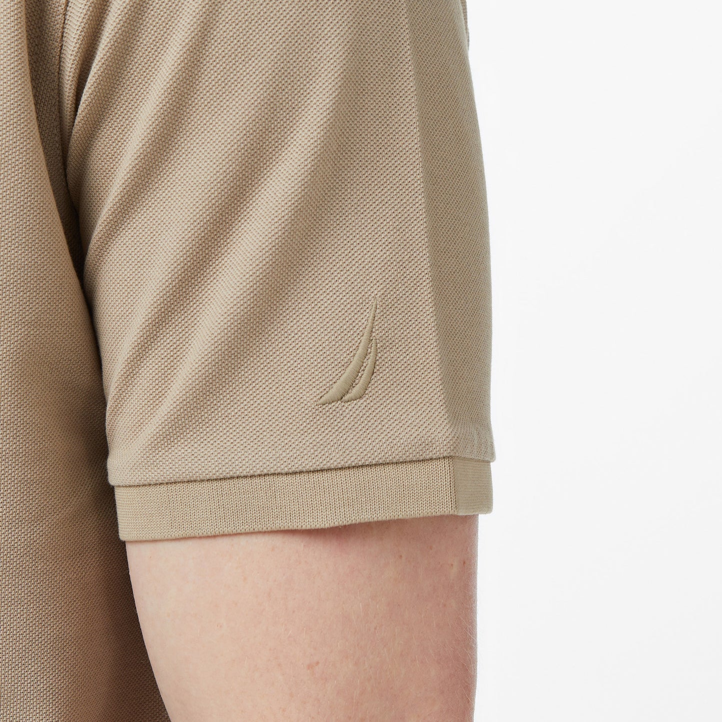 Nautica Erkek Bej Regular Fit Polo Yaka T-shirt