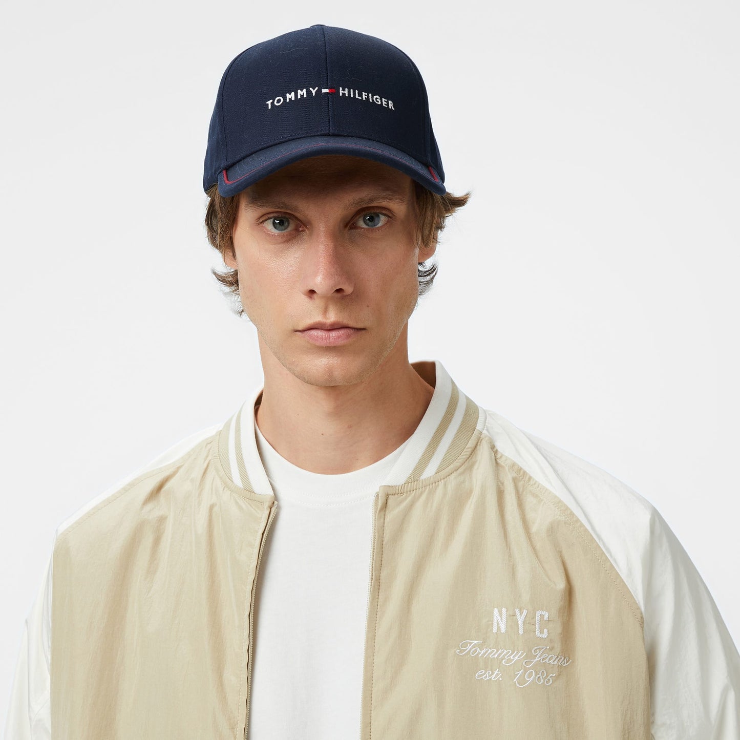 Tommy Hilfiger Jeans Graphic Su Itici Erkek Bej Ceket
