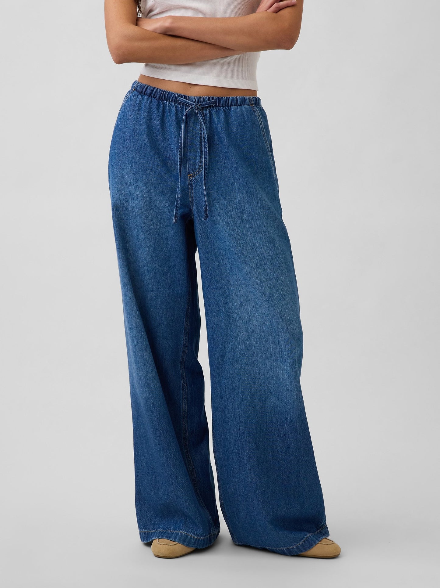 Mavi Mid Rise Ultrasoft Easy Baggy Jean Pantolon