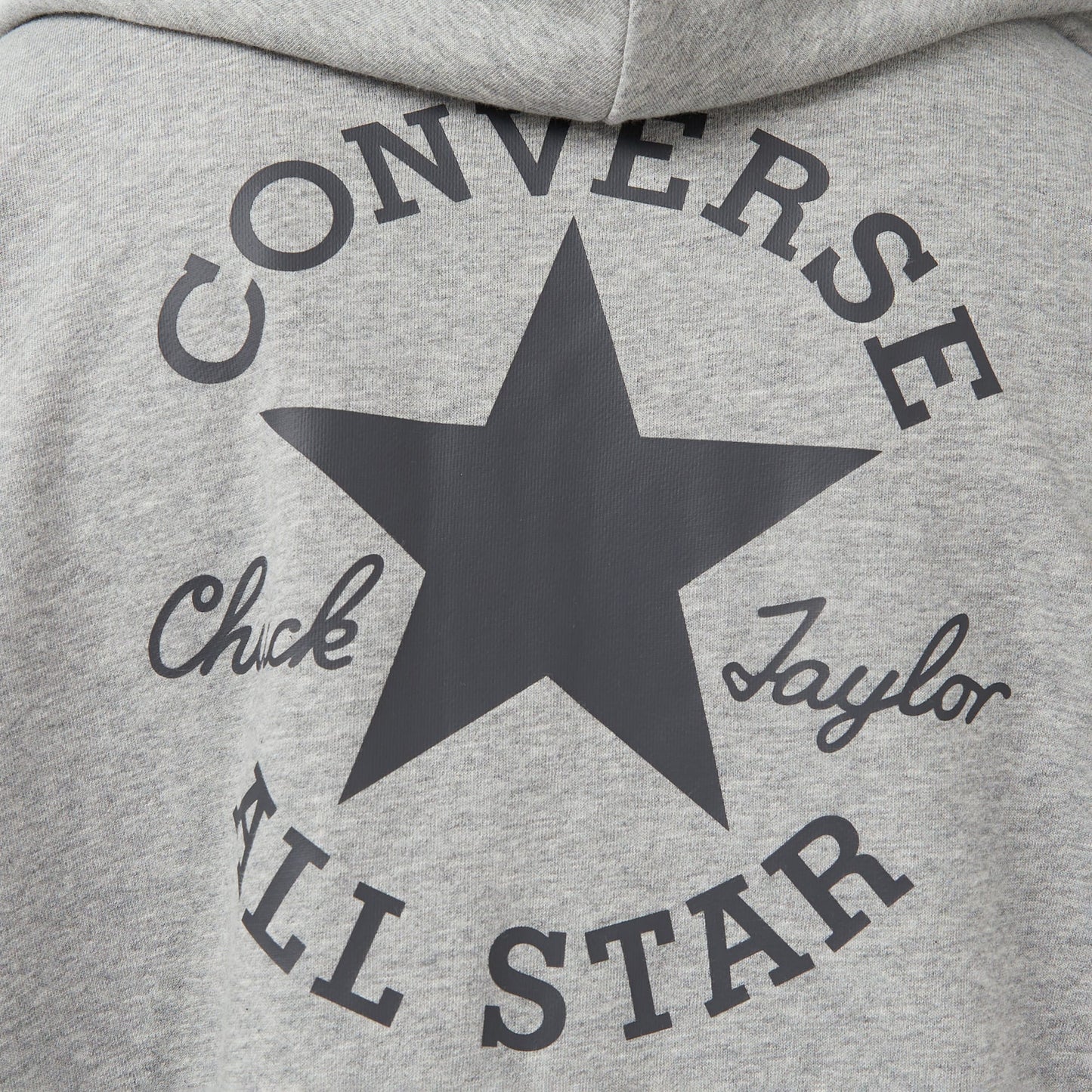 Converse Loose Fit Sneaker Patch Full Zip Erkek Gri Sweatshirt