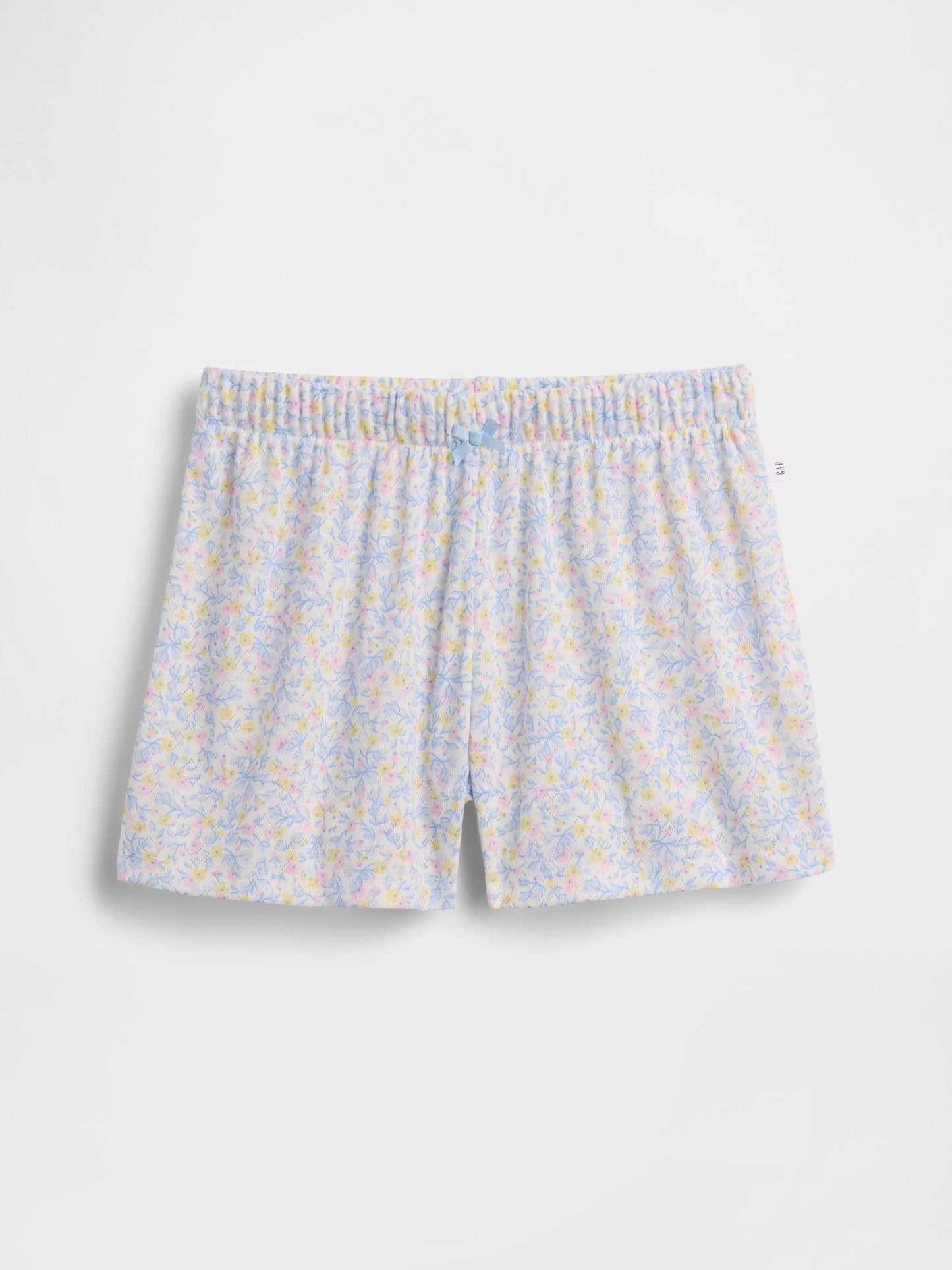 Beyaz Recycled Pointelle Pijama Şort