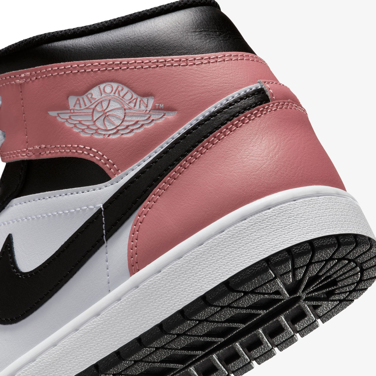 Nike Air Jordan 1 Mid Erkek Siyah Bilekli Sneaker