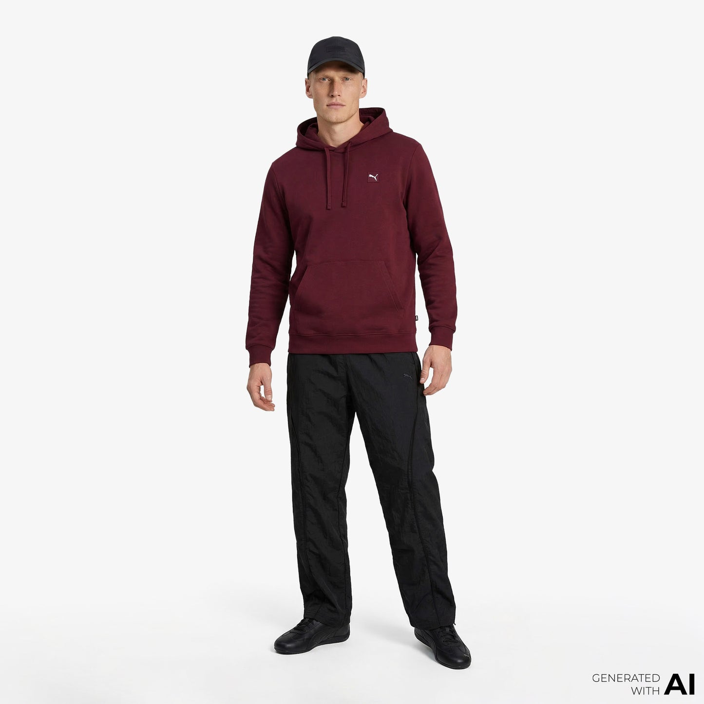 Puma Essentials Elevated Erkek Kırmızı Sweatshirt
