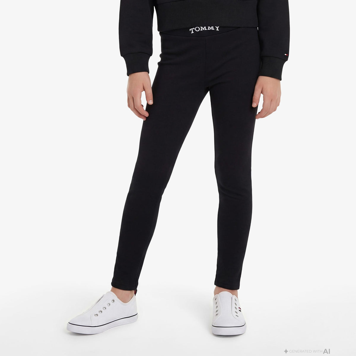 Tommy Hilfiger Essentials Çocuk Siyah Eşofman Takımı