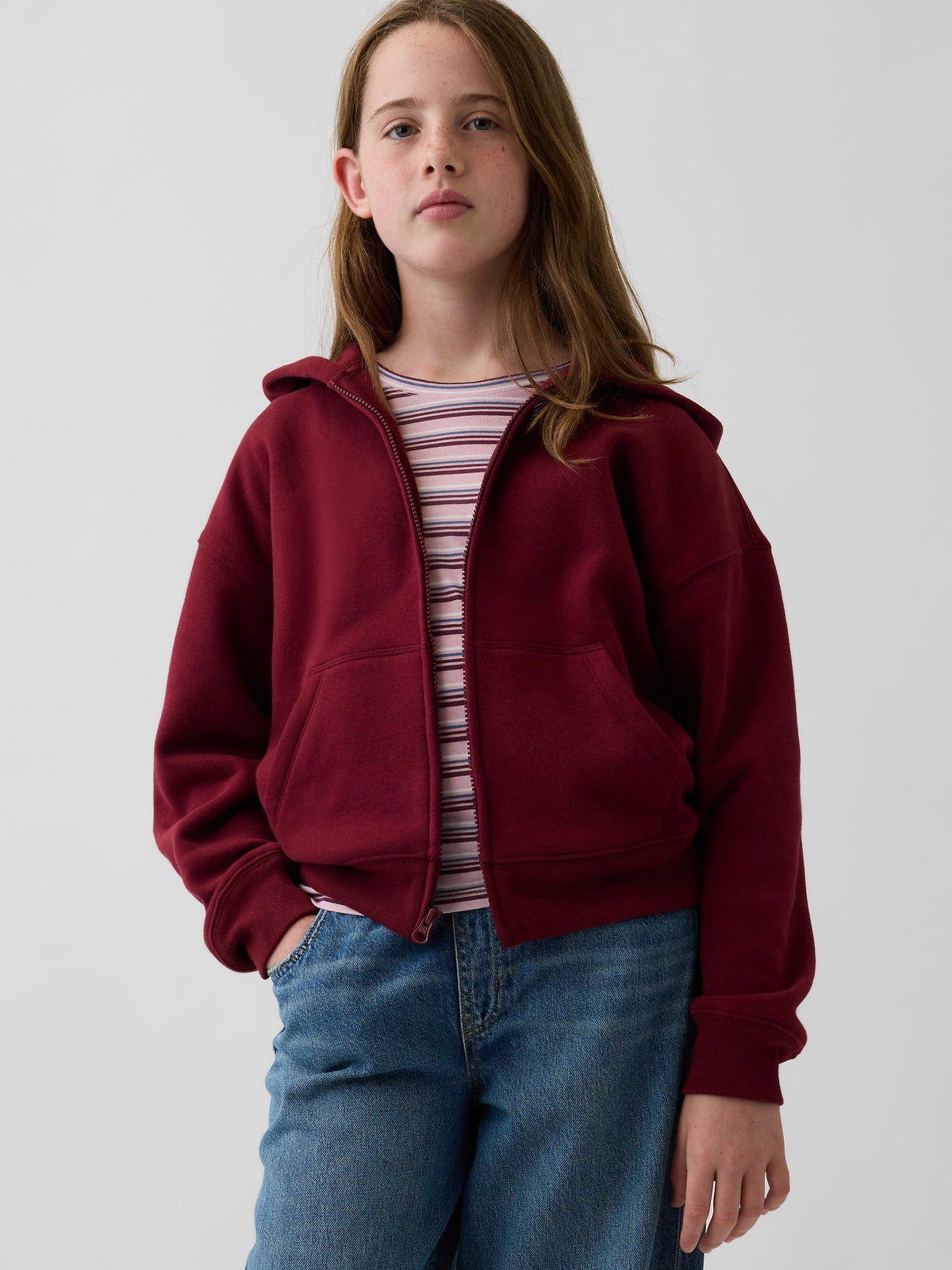 Kahverengi Vintagesoft Fermuarlı Sweatshirt