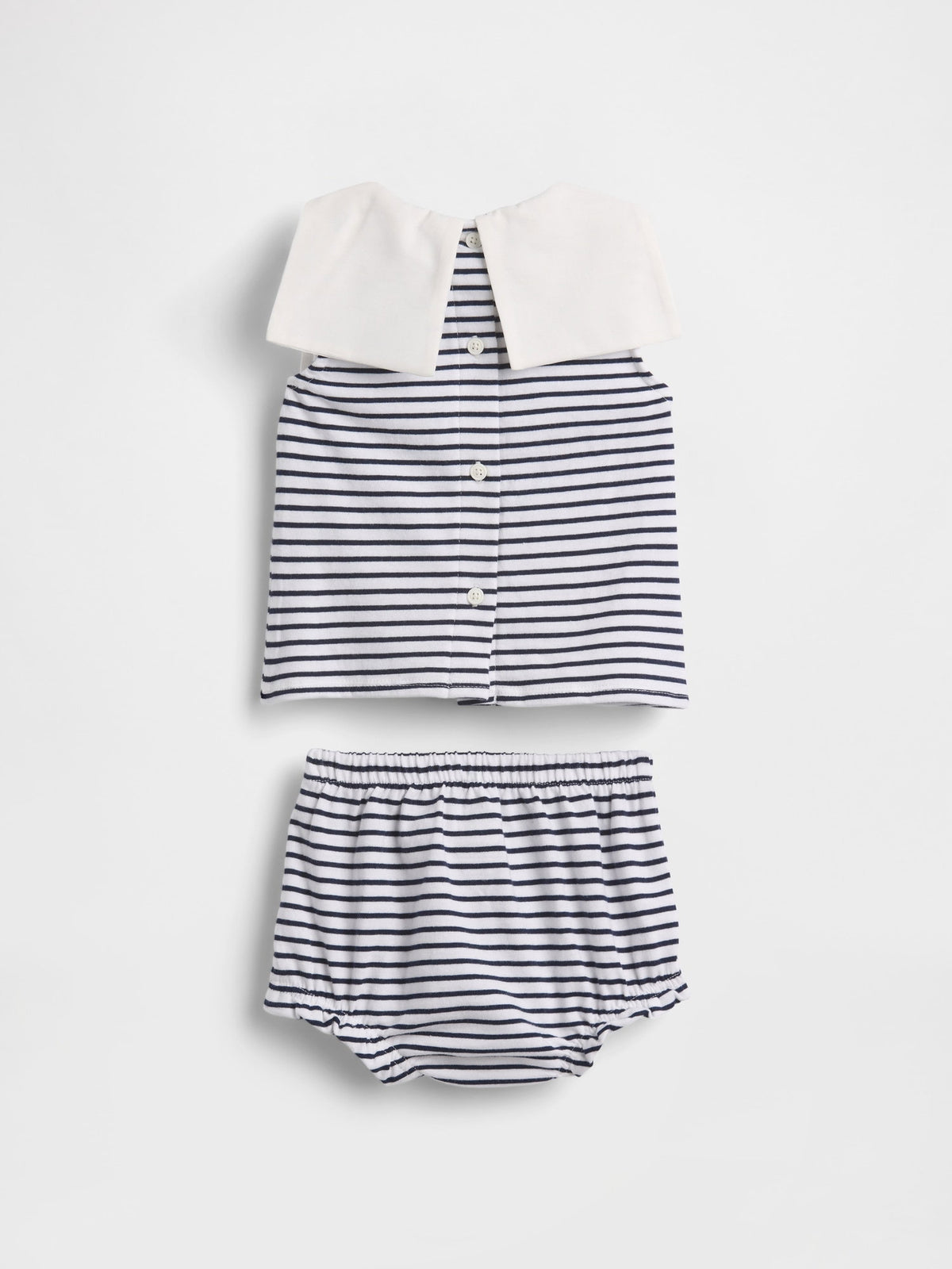 Lacivert Baby Organik Pamuk Denizci Outfit Set