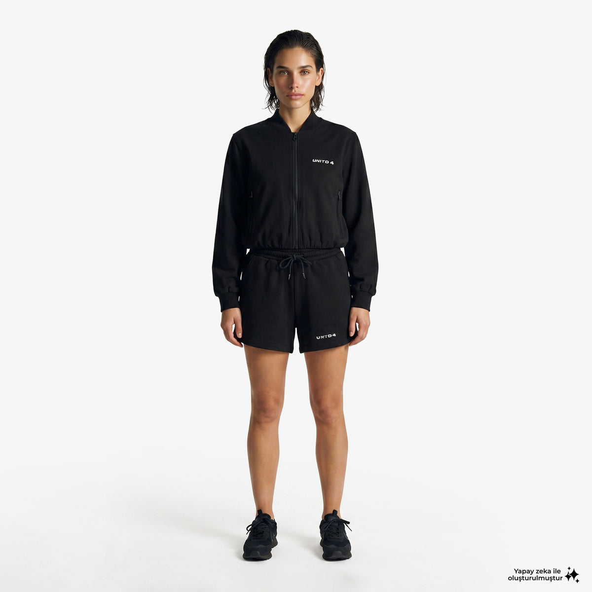 Unıted4 Regular Fit Kadın Siyah Ceket