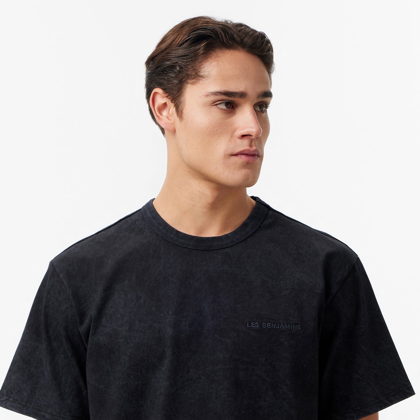 Les Benjamins Relaxed Fit Erkek Siyah T-shirt