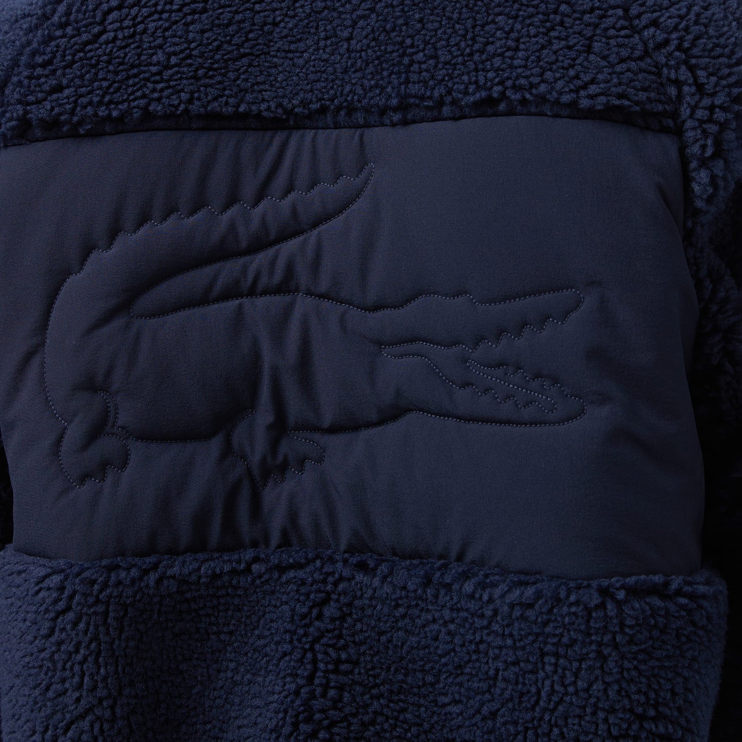 Lacoste Erkek Dik Yaka Renk Bloklu Lacivert Ceket