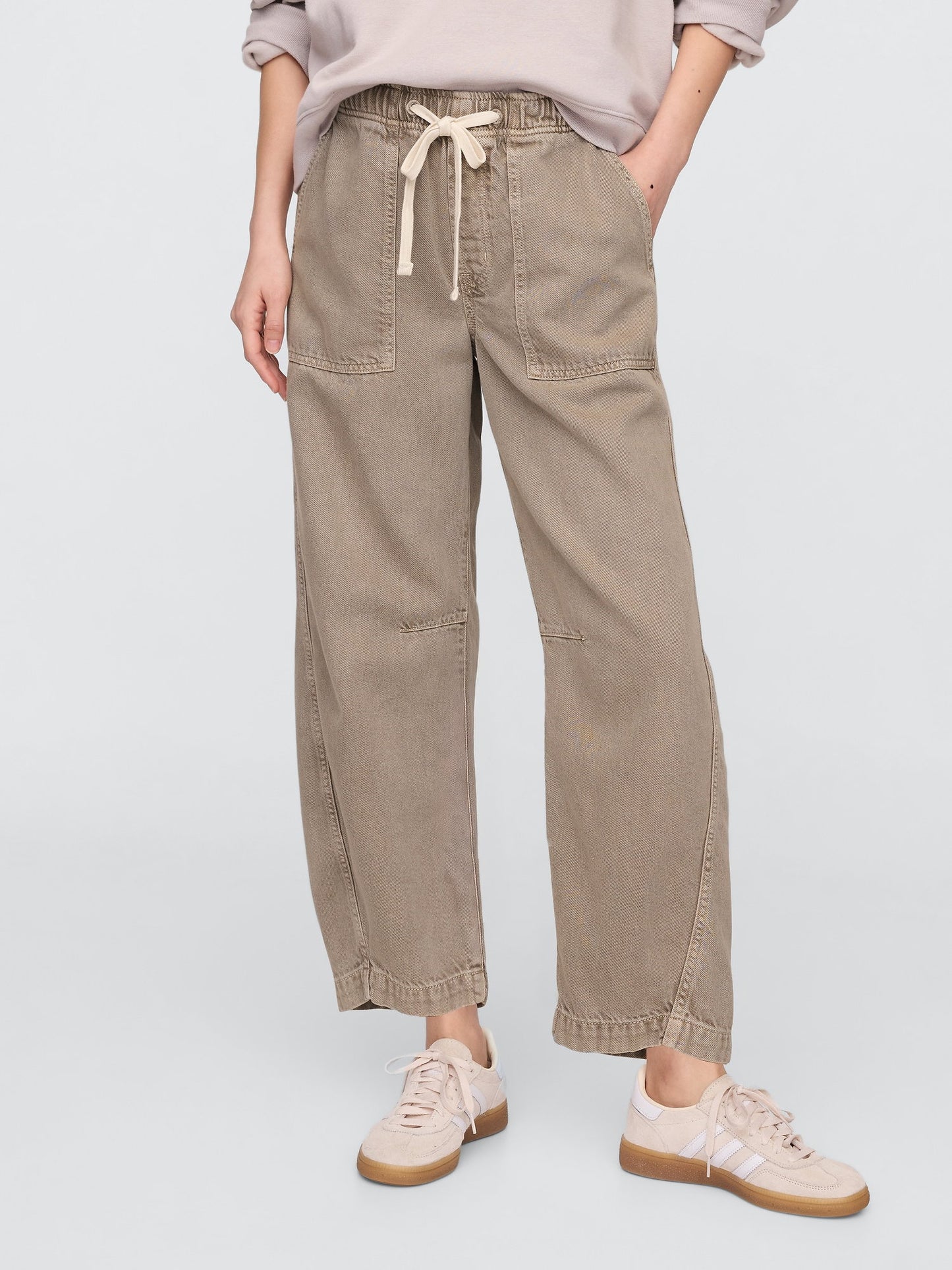 Bej Straight Jean Pantolon